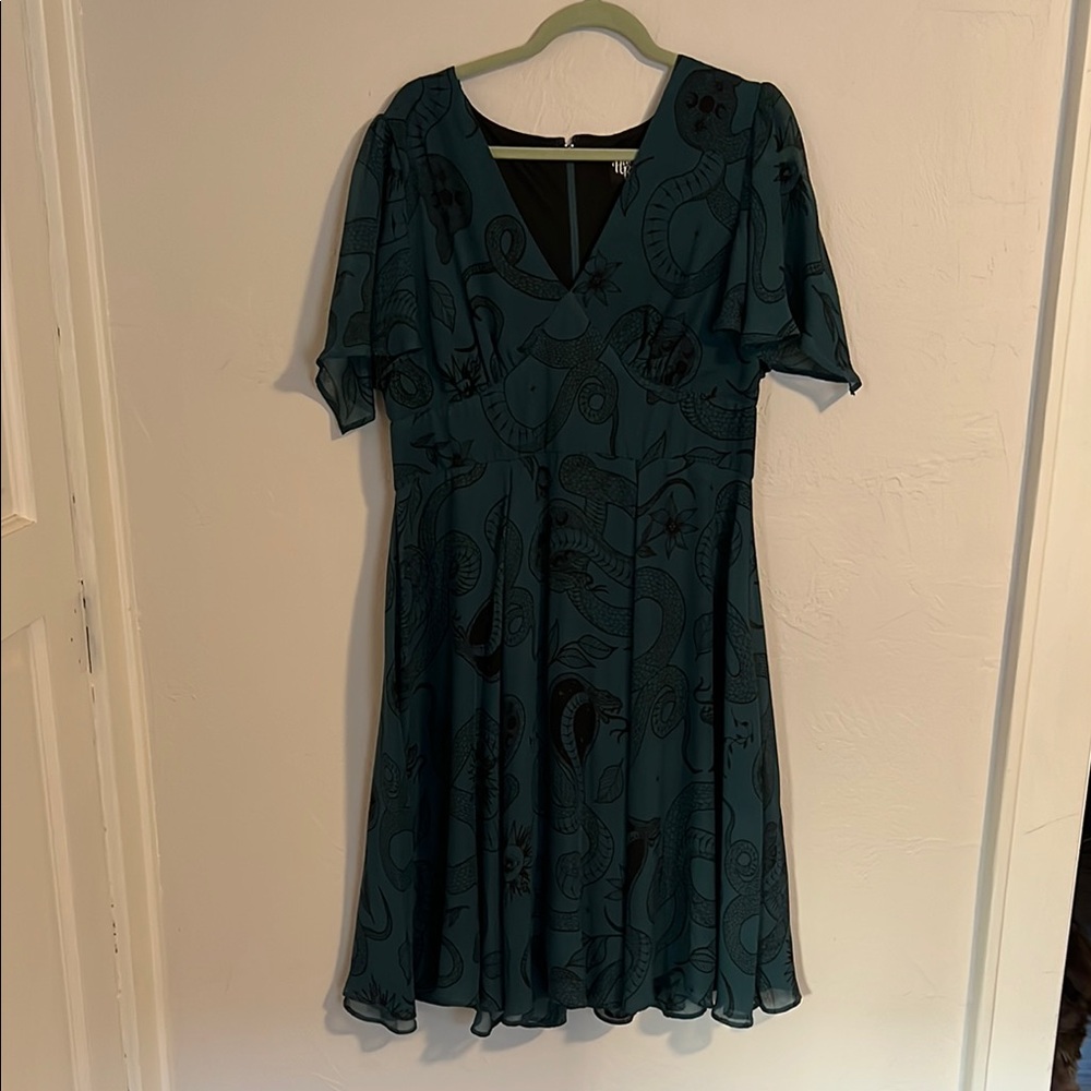 Elegant Teal Dress